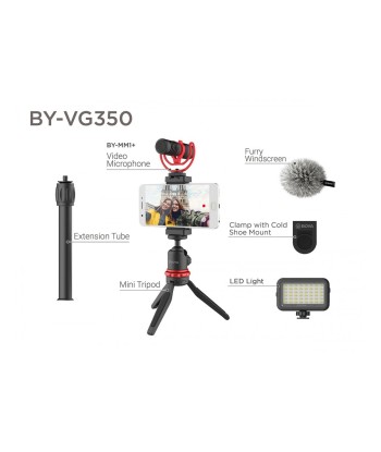 Boya Kit Youtuber Live Streamer VLOG2 BY-BG350